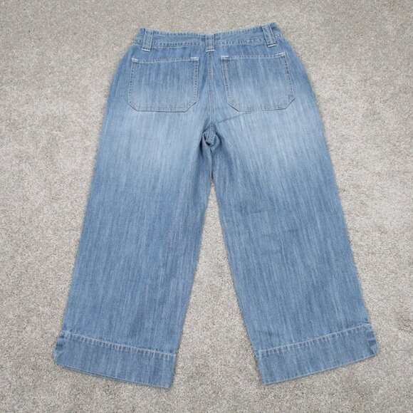 Christopher & Banks Capri Jeans Womens 4 Blue Multi-Pocket w/ 22" inseam - Picture 5 of 10